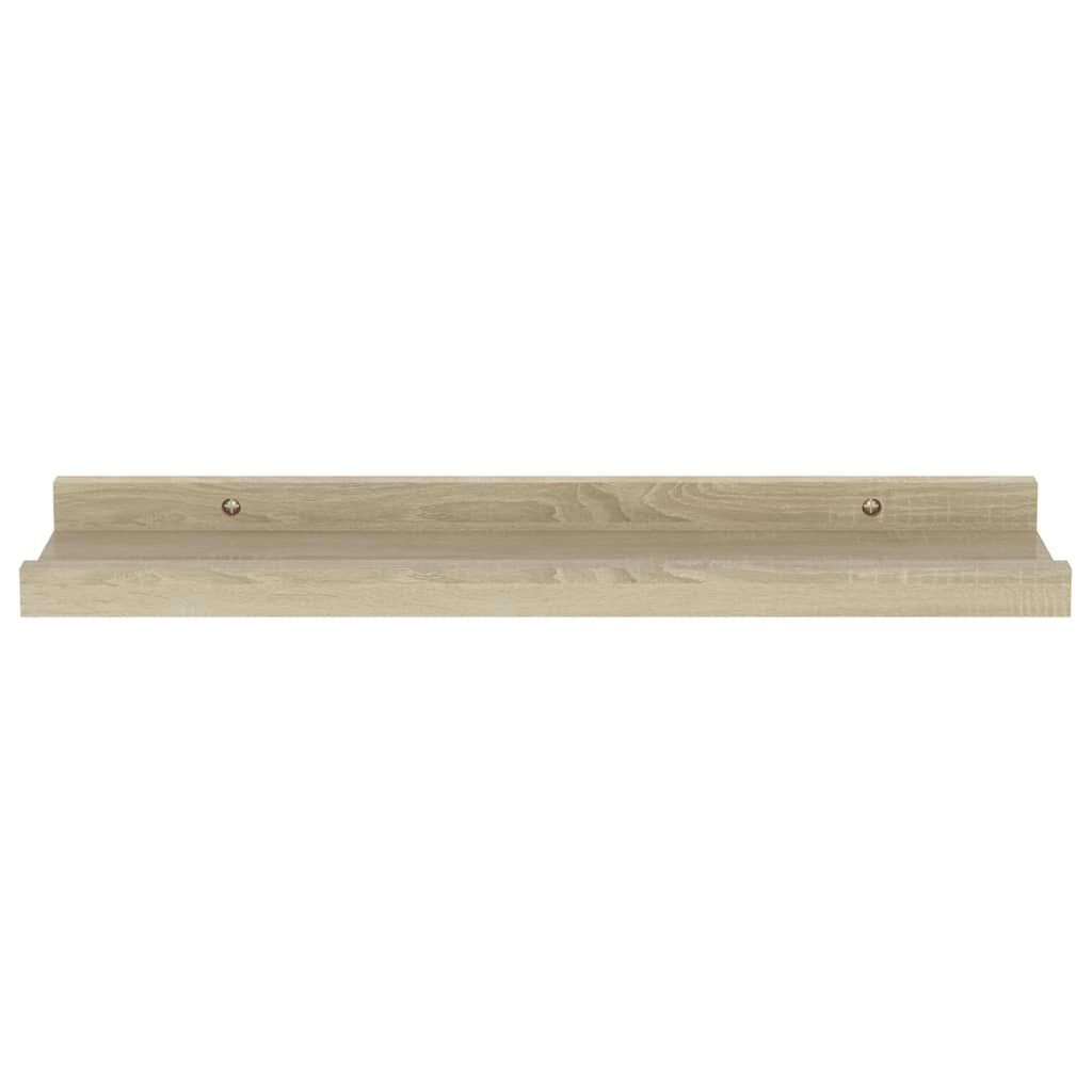 vidaXL Ράφια Τοίχου 4 τεμ. Sonoma Δρυς 40 x 9 x 3 εκ.