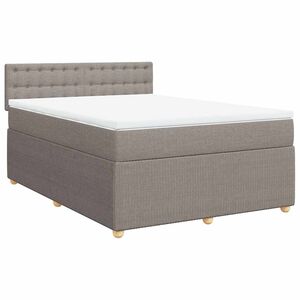 vidaXL &Kappa;&rho;&epsilon;&beta;ά&tau;&iota; Boxspring &mu;&epsilon; &Sigma;&tau;&rho;ώ&mu;&alpha; Taupe 140x200 &epsilon;&kappa;. &Upsilon;&phi;&alpha;&sigma;&mu;ά&tau;&iota;&nu;&omicron;