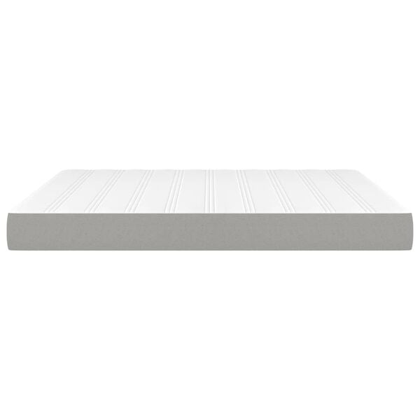 vidaXL Στρώμα με Pocket Springs Ανοιχτό Γκρι 160x200x20 εκ. Υφασμάτινο