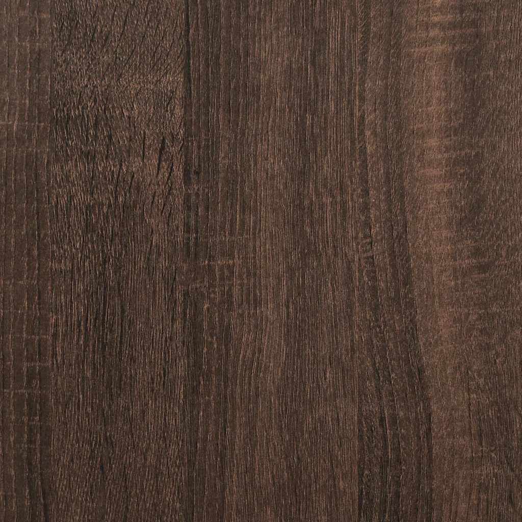 vidaXL Ντουλάπα Καφέ Δρυς 80x50x200 εκ. από Επεξεργασμένο Ξύλο