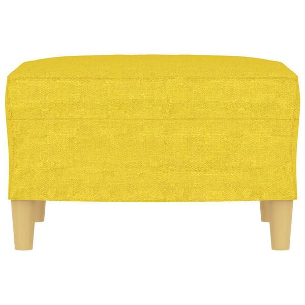 vidaXL Υποπόδιο Ανοιχτό Κίτρινο60 x 50 x 41 εκ. Υφασμάτινο