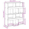 vidaXL Βιβλιοθήκη Sonoma Δρυς 100x33x125,5 εκ. από Επεξεργασμένο Ξύλο