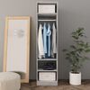 vidaXL Ντουλάπα Γκρι του Σκυροδέματος 50 x 50 x 200 εκ. Επεξ. Ξύλο