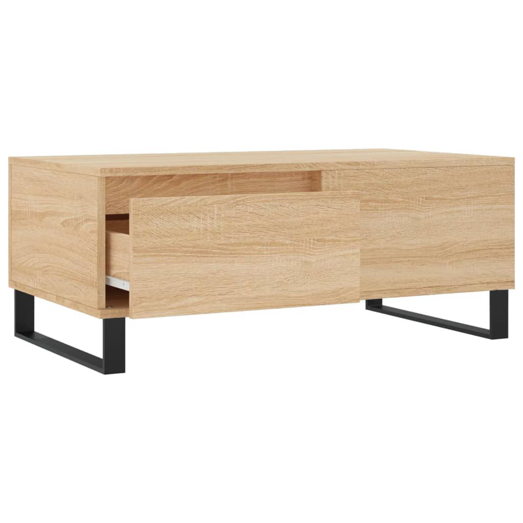 vidaXL Τραπεζάκι Σαλονιού Sonoma Δρυς 90x50x36,5 εκ. Επεξεργασμ. Ξύλο