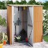 vidaXL Αποθήκη Κήπου 180,5 x 97 x 209,5 εκ. με Ξύλινη Όψη από Γαλβανισμένο Ατσάλι