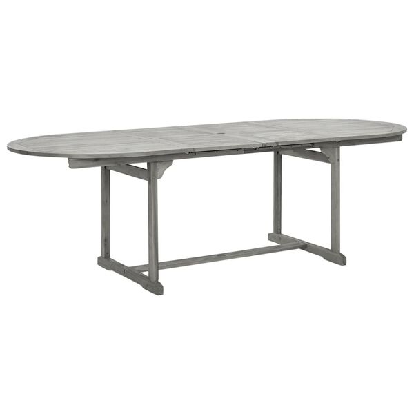 vidaXL Τραπεζαρία Κήπου (160-240) x 100 x 75 εκ από Μασίφ Ξύλο Ακακίας