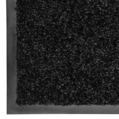 vidaXL Πατάκι Εισόδου Πλενόμενο Μαύρο 40 x 60 εκ.