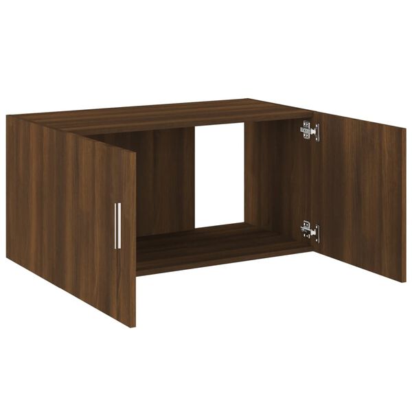 vidaXL Ντουλάπι Τοίχου Καφέ Δρυς 80x39x40 εκ. Επεξεργασμένο Ξύλο