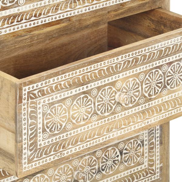 vidaXL Συρταριέρα 60 x 35 x 75 εκ. από Μασίφ Ξύλο Μάνγκο