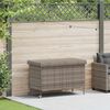 vidaXL Κουτί Αποθήκευσης Κήπου με Ρόδες 110x55x73 εκ. Συνθετικό Ρατάν