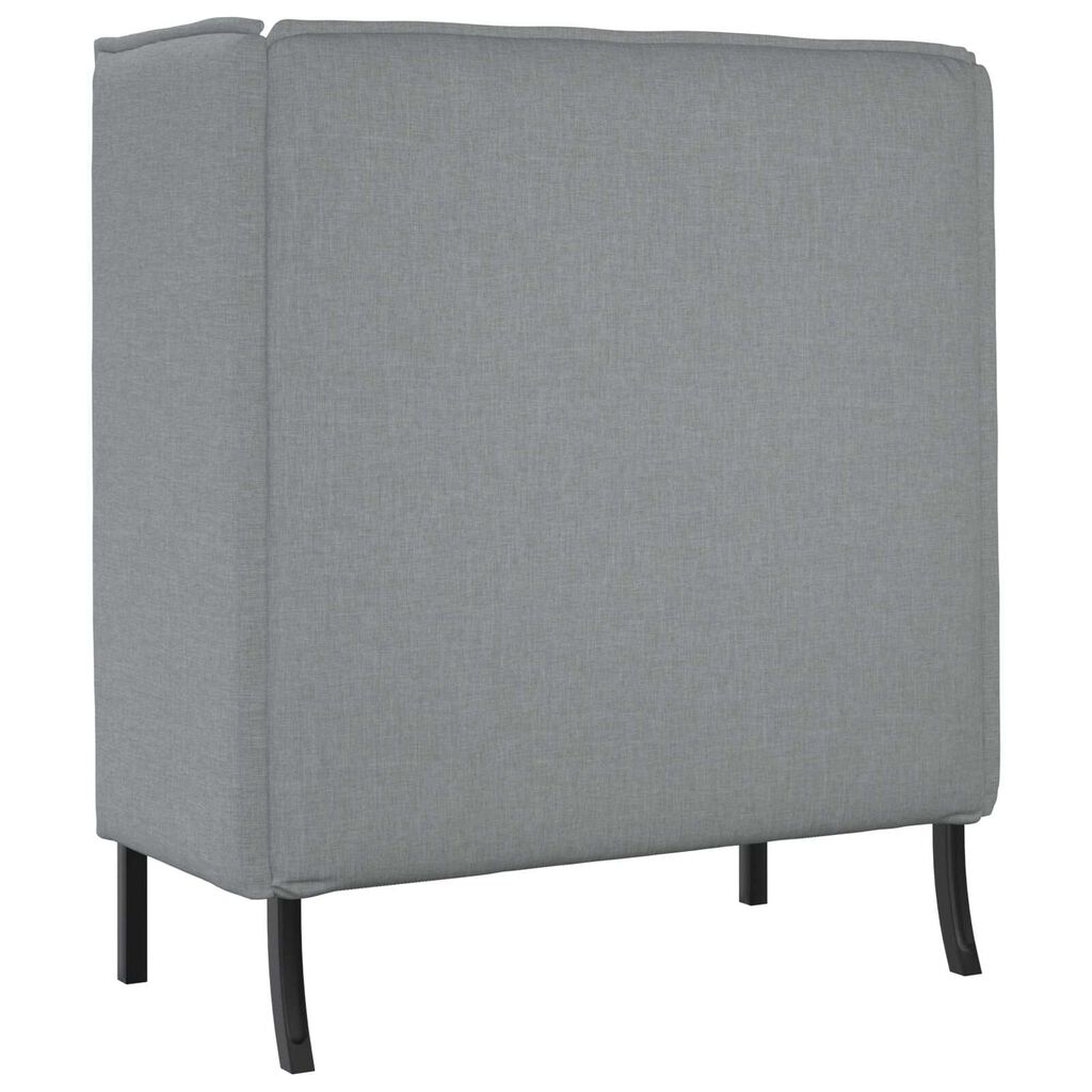 vidaXL Καναπές με ψηλή πλάτη Ανοιχτό γκρι 109x56x121 cm Ύφασμα
