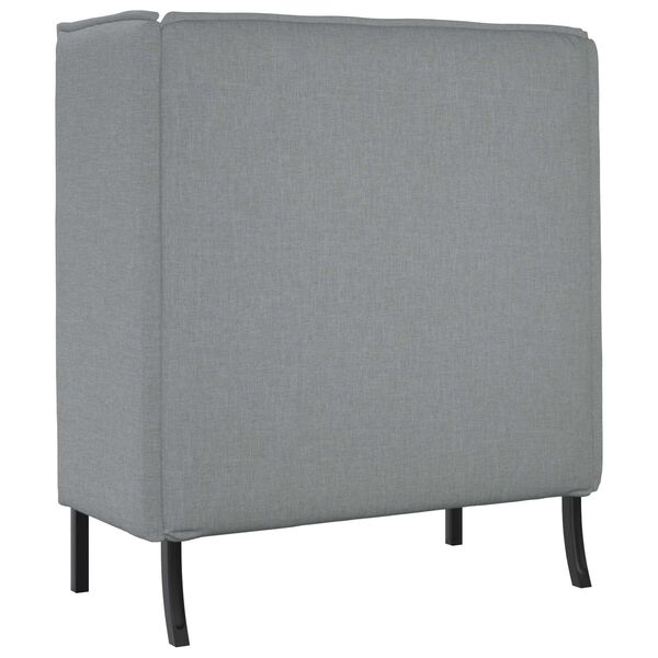 vidaXL Καναπές με ψηλή πλάτη Ανοιχτό γκρι 109x56x121 cm Ύφασμα