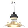 vidaXL Spotlights με προβολείς 6 pcs Χρυσό 9 x 9 εκ. Μέταλλο