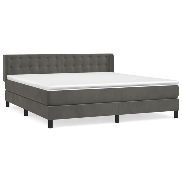 vidaXL &Kappa;&rho;&epsilon;&beta;ά&tau;&iota; Boxspring &mu;&epsilon; &Sigma;&tau;&rho;ώ&mu;&alpha; &Sigma;&kappa;&omicron;ύ&rho;&omicron; &Gamma;&kappa;&rho;&iota; 160x200 &epsilon;&kappa;. &Beta;&epsilon;&lambda;&omicron;ύ&delta;&iota;&nu;&omicron;