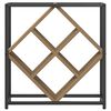 vidaXL Ράφι Κρασιού artisan δρυς 51 x 18 x 52.5 εκ. Επεξεργασμένο ξύλο