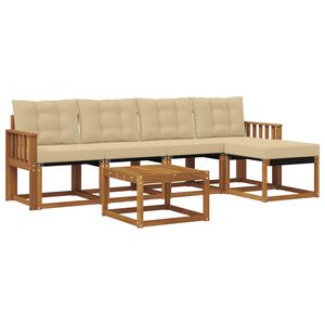 vidaXL &Sigma;&epsilon;&iota;&rho;ά &Kappa;&alpha;&nu;&alpha;&pi;έ &Epsilon;&xi;&omega;&tau;&epsilon;&rho;&iota;&kappa;&omicron;ύ &mu;&epsilon; &mu;&alpha;&xi;&iota;&lambda;ά&rho;&iota; 6 pcs &Phi;&upsilon;&sigma;&iota;&kappa;ό &kappa;&alpha;&iota; &Mu;&pi;&epsilon;&zeta;