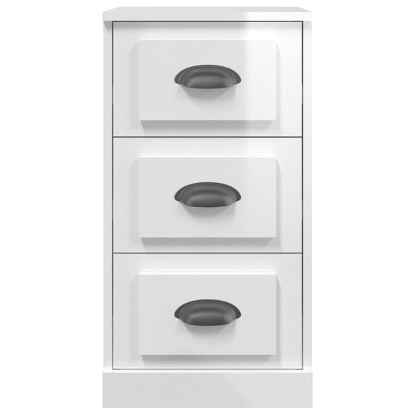 vidaXL Ντουλάπι Γυαλιστερό Λευκό 36x35,5x67,5 εκ. Επεξεργασμένο Ξύλο