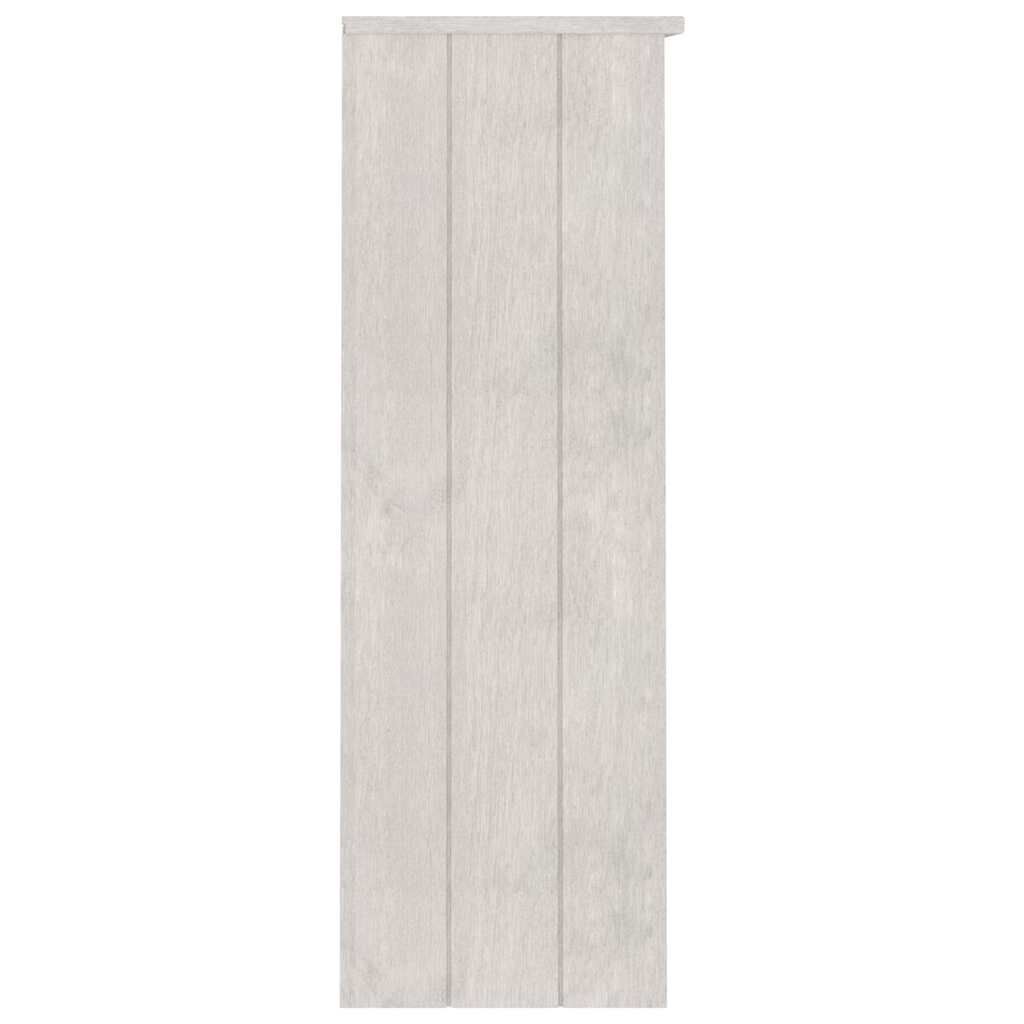 vidaXL Πάνω Μέρος Ντουλαπιού HAMAR Λευκό 85x35x100 εκ. Μασίφ Πεύκο
