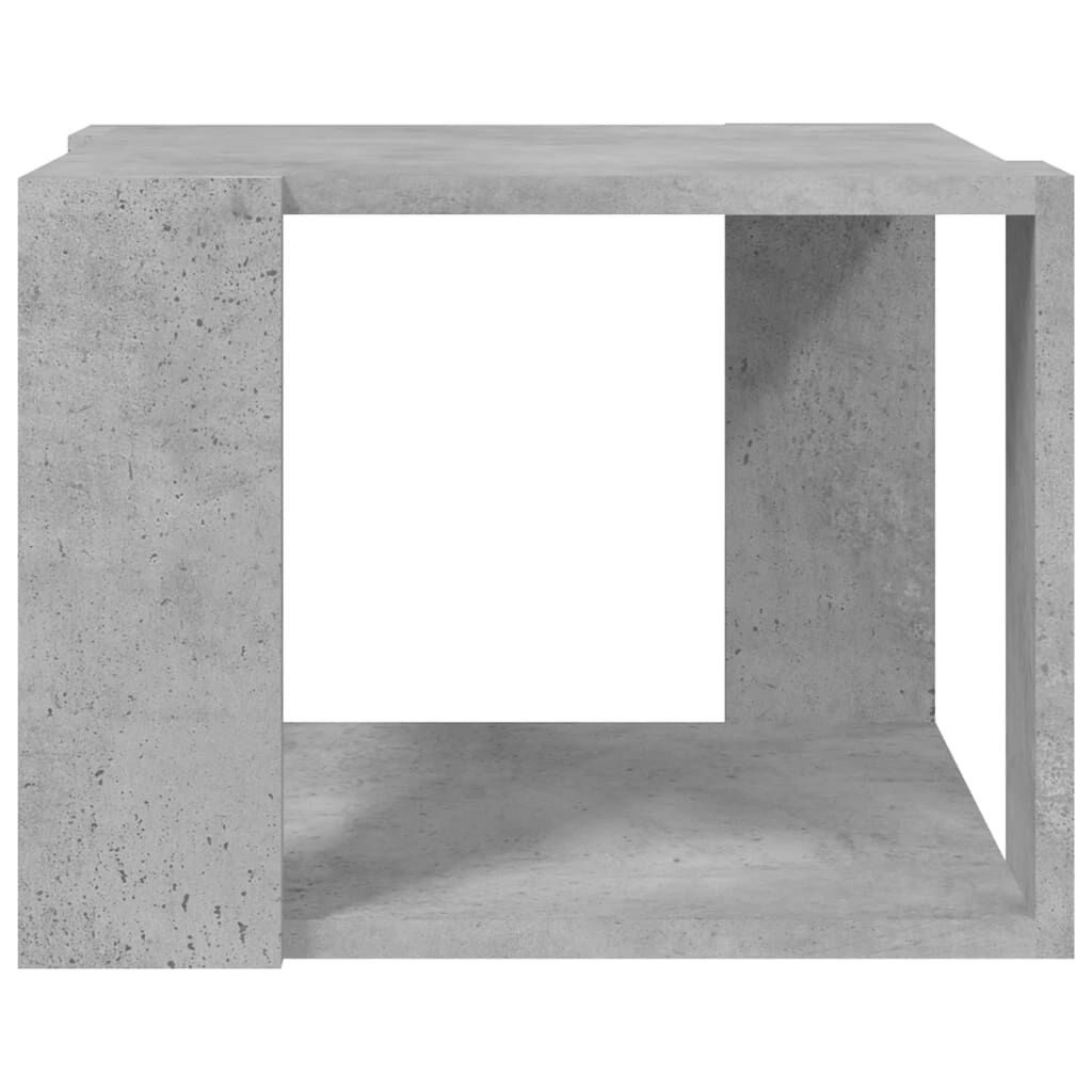 vidaXL Τραπεζάκι Σαλονιού Γκρι Σκυρ. 40x40x30 εκ. Επεξεργασμένο Ξύλο