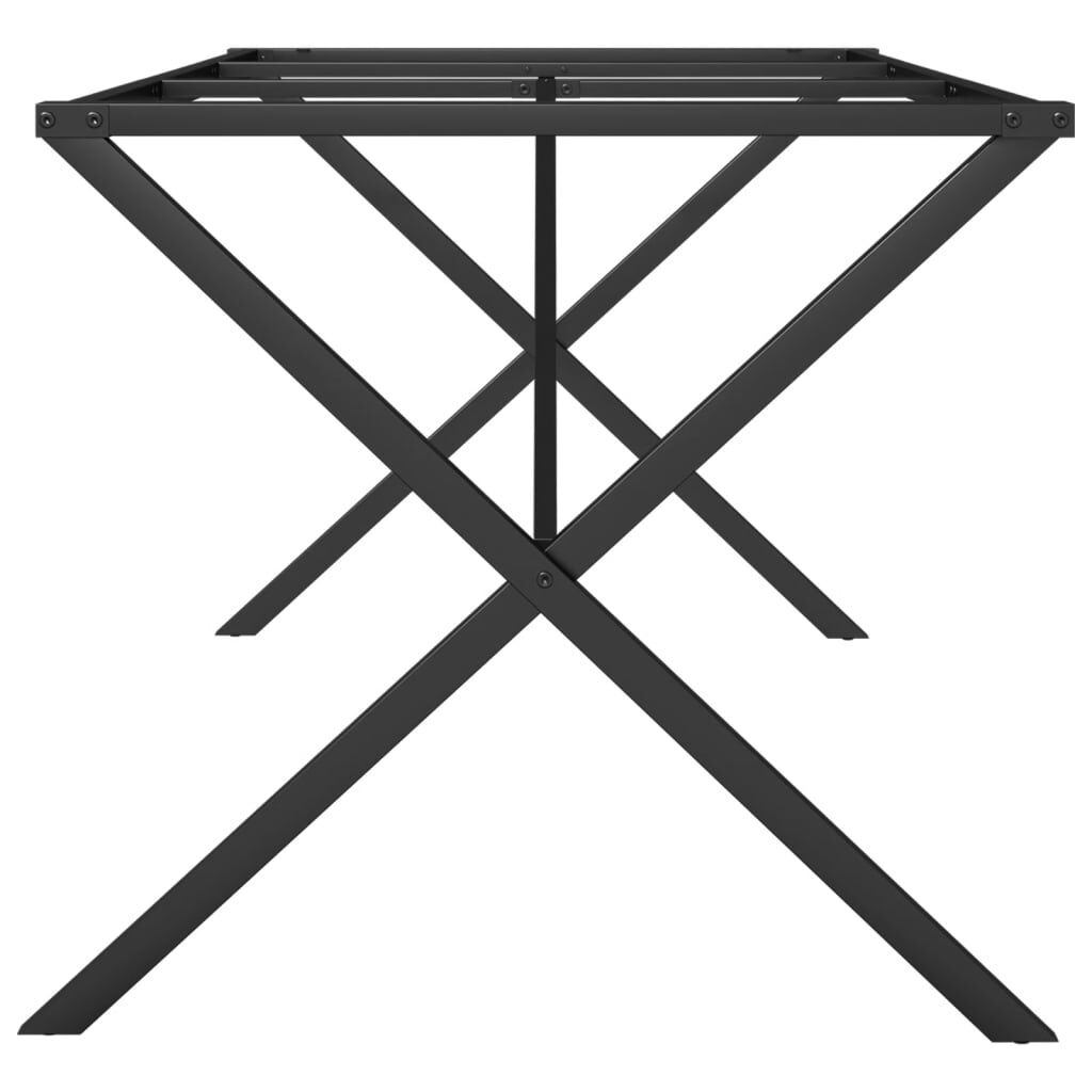 vidaXL Πόδια Τραπεζαρίας σε Σχήμα «X» 160x80x73 εκ. Ατσάλι