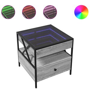vidaXL &Tau;&rho;&alpha;&pi;&epsilon;&zeta;ά&kappa;&iota; &Sigma;&alpha;&lambda;&omicron;&nu;&iota;&omicron;ύ Ά&pi;&epsilon;&iota;&rho;&omicron; &Phi;&omega;&sigmaf; LED &Gamma;&kappa;&rho;&iota; Sonoma 50x50x51 &epsilon;&kappa;.