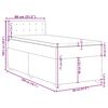 vidaXL &Kappa;&rho;&epsilon;&beta;ά&tau;&iota; Boxspring &mu;&epsilon; &Sigma;&tau;&rho;ώ&mu;&alpha; &Kappa;&rho;&epsilon;&mu; 80 x 200 &epsilon;&kappa;. &Upsilon;&phi;&alpha;&sigma;&mu;ά&tau;&iota;&nu;&omicron;