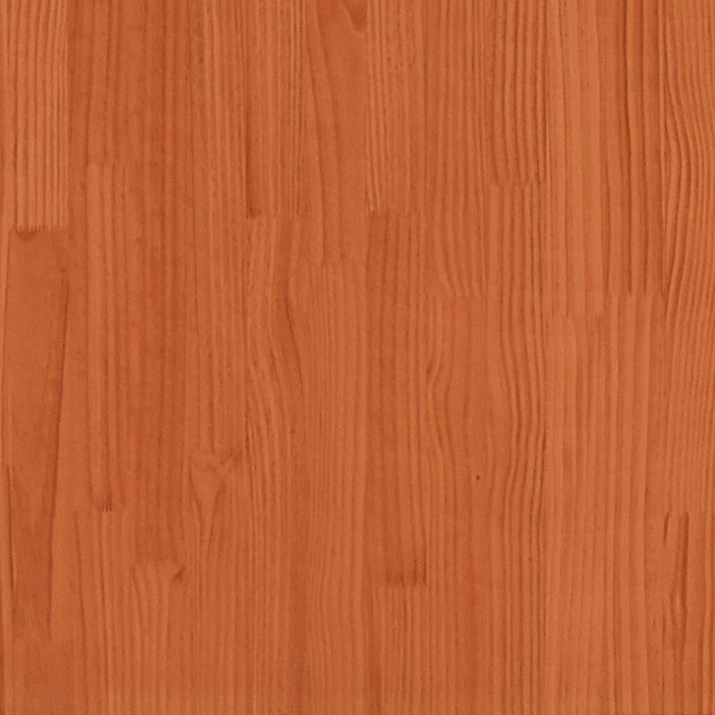 vidaXL Ξαπλώστρα Καφέ Κεριού 205x110x31,5 εκ. από Μασίφ Ξύλο Πεύκου