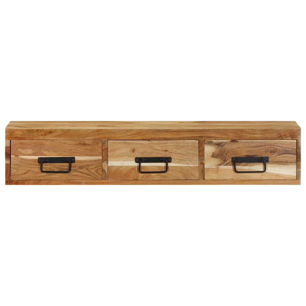 vidaXL Επίτοιχο ντουλάπι τηλεόρασης 100x30x19 cm Μασίφ ξύλο ακακίας