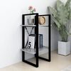 vidaXL Βιβλιοθήκη με 2 Ράφια Γκρι Σκυρ. 40 x 30 x 70 εκ. Επεξ. Ξύλο