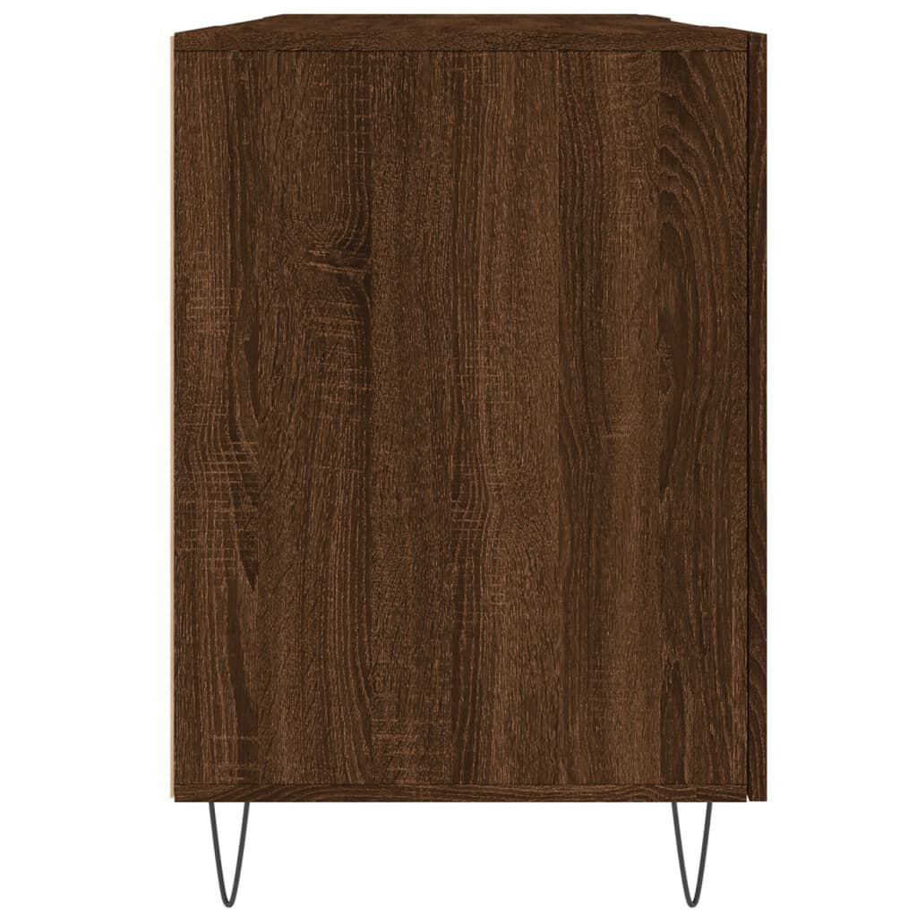 vidaXL Γραφείο Καφέ Δρυς 140 x 50 x 75 εκ. από Επεξεργασμένο Ξύλο