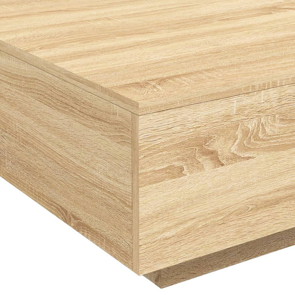 vidaXL Τραπεζάκι Σαλονιού Sonoma Δρυς 80 x 80 x 31 εκ. από Επεξ. Ξύλο