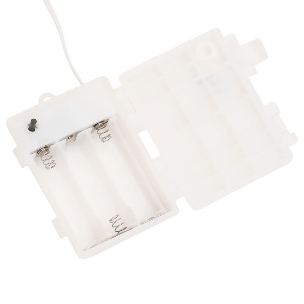 vidaXL Φωτιστικά Χριστ. με LED 3 Τεμ. Αναδιπλούμενα Λευκά