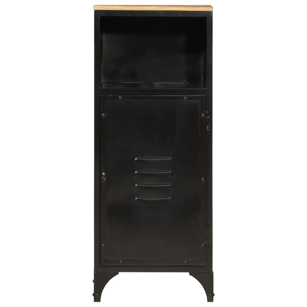 vidaXL Ντουλάπι Μπάνιου 40 x 27 x 90 εκ. Σίδηρο και Μασίφ Ξύλο Μάνγκο