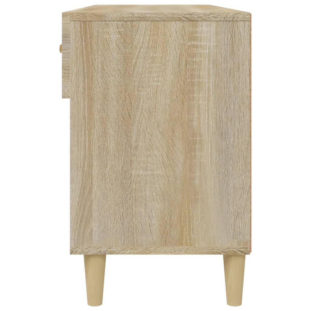 vidaXL Παπουτσοθήκη Sonoma Δρυς 102x35x55 εκ. από Επεξεργασμένο Ξύλο