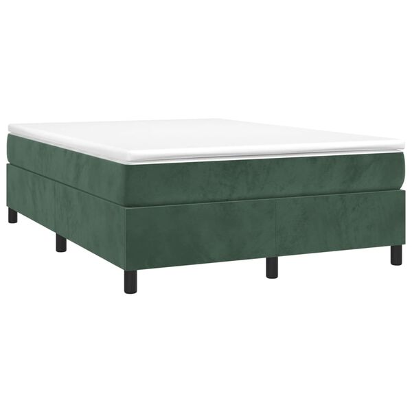 vidaXL &Kappa;&rho;&epsilon;&beta;ά&tau;&iota; Boxspring &mu;&epsilon; &Sigma;&tau;&rho;ώ&mu;&alpha; &Sigma;&kappa;&omicron;ύ&rho;&omicron; &Pi;&rho;ά&sigma;&iota;&nu;&omicron; 140x200&epsilon;&kappa;. &Beta;&epsilon;&lambda;&omicron;ύ&delta;&iota;&nu;&omicron;