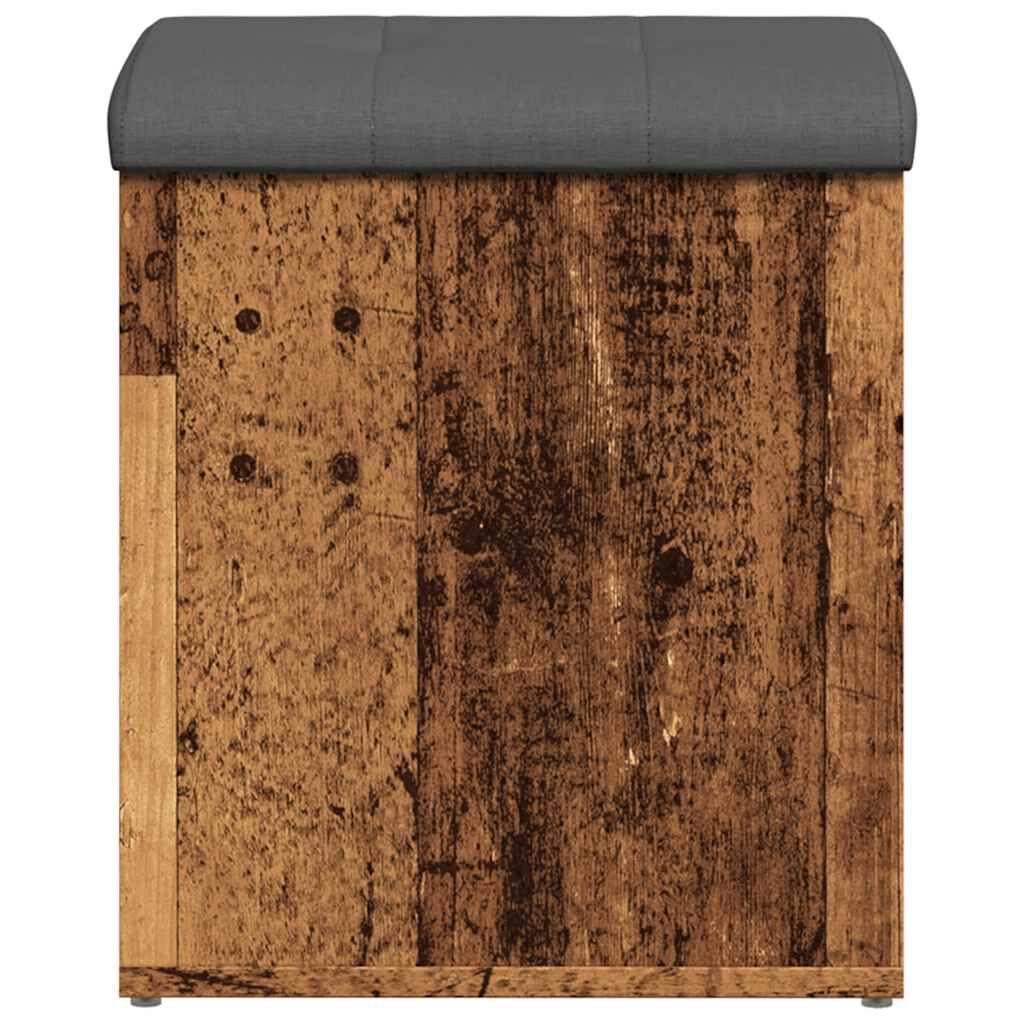 Πάγκος αποθήκευσης vidaXL Παλιό ξύλο 42x42x45 cm Κατασκευασμένο ξύλο