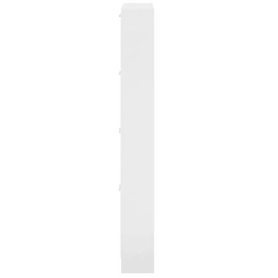 vidaXL Παπουτσοθήκη Γυαλιστερό Λευκό 59x17x150 εκ. Επεξεργασμένο Ξύλο