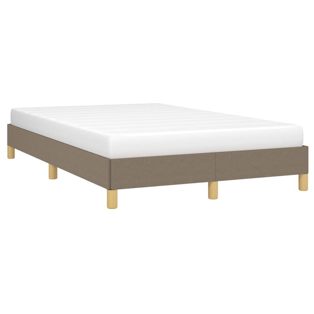vidaXL Πλαίσιο Κρεβατιού χωρίς στρώμα Taupe 120x190 εκ. Υφασμάτινο