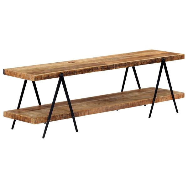 vidaXL Έπιπλο Τηλεόρασης 160 x 40 x 50 εκ. από Μασίφ Ξύλο Μάνγκο