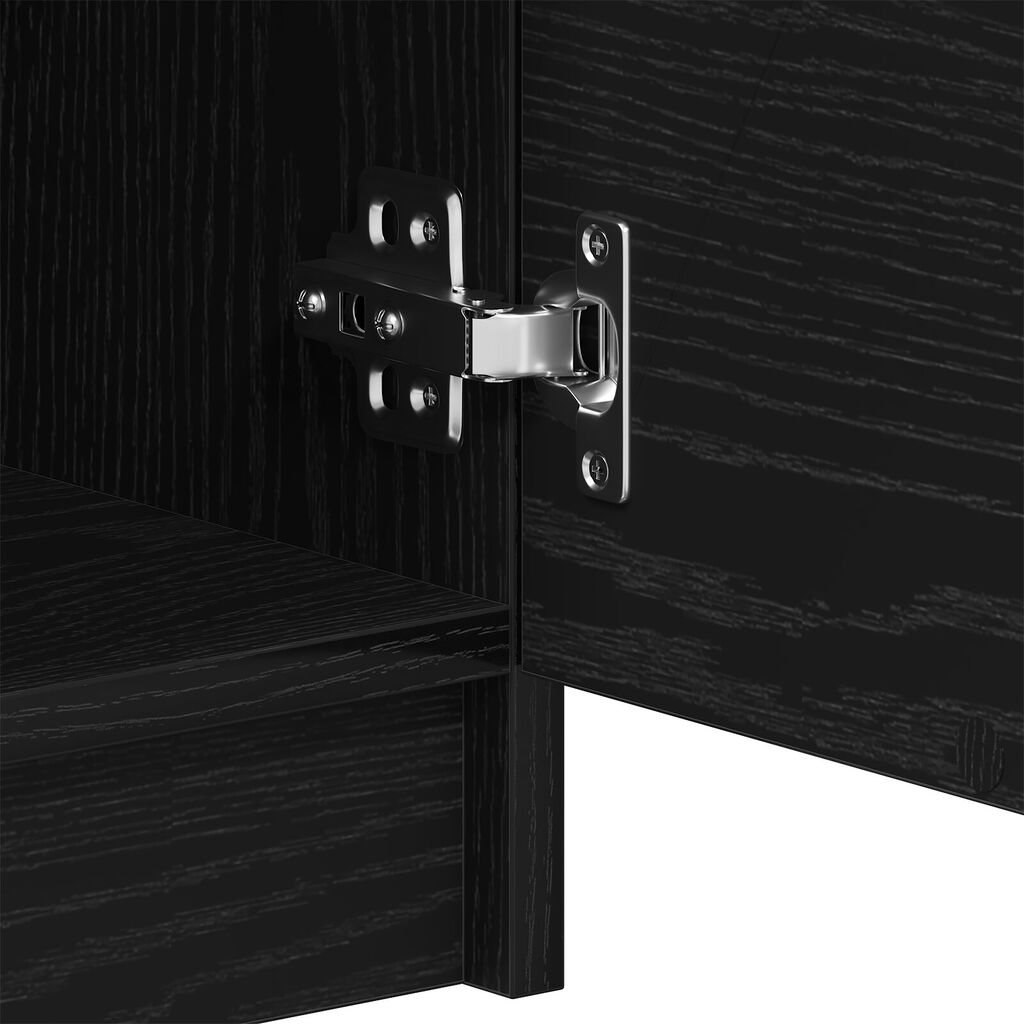 vidaXL Τραπέζι καφέ Μαύρο Δρυς 50x50x36 εκ Επεξεργασμένου Ξύλου