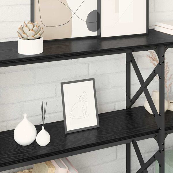 vidaXL &Tau;&rho;&alpha;&pi;έ&zeta;&iota; &kappa;&omicron;&nu;&sigma;ό&lambda;&alpha;&sigmaf; &Mu;&alpha;ύ&rho;&eta; &Omicron;&xi;&upsilon;ά 156 x 28 x 80,5 &epsilon;&kappa;.