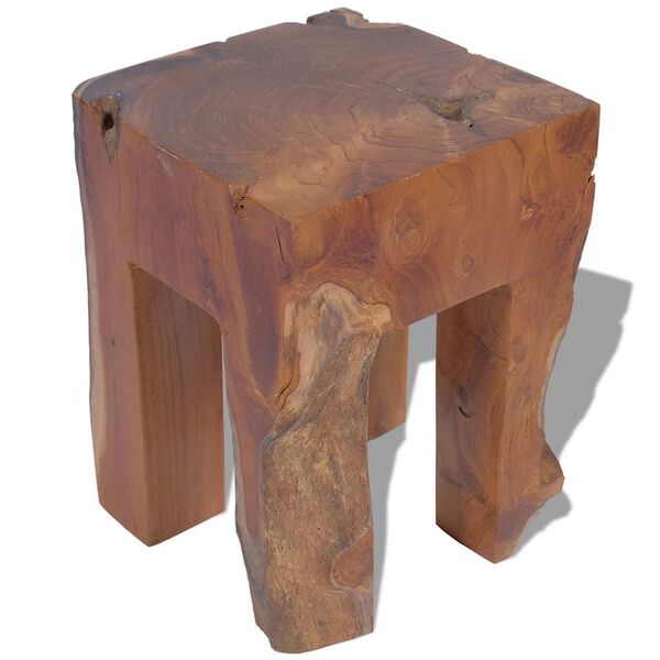 vidaXL Σκαμπό από Μασίφ Ξύλο Teak