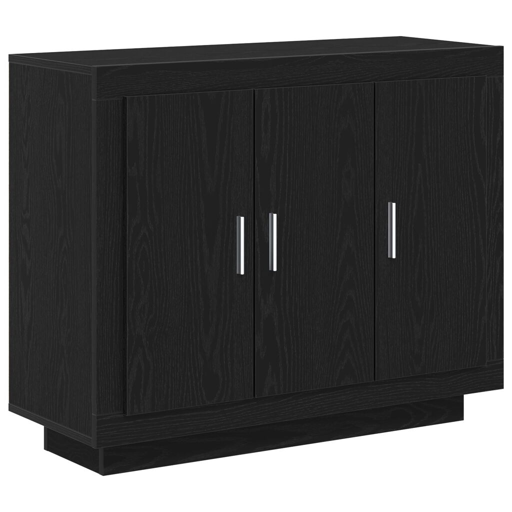 vidaXL Μπουφές Μαύρη Δρυς 92x35x75 εκ. Κατασκευασμένο ξύλο