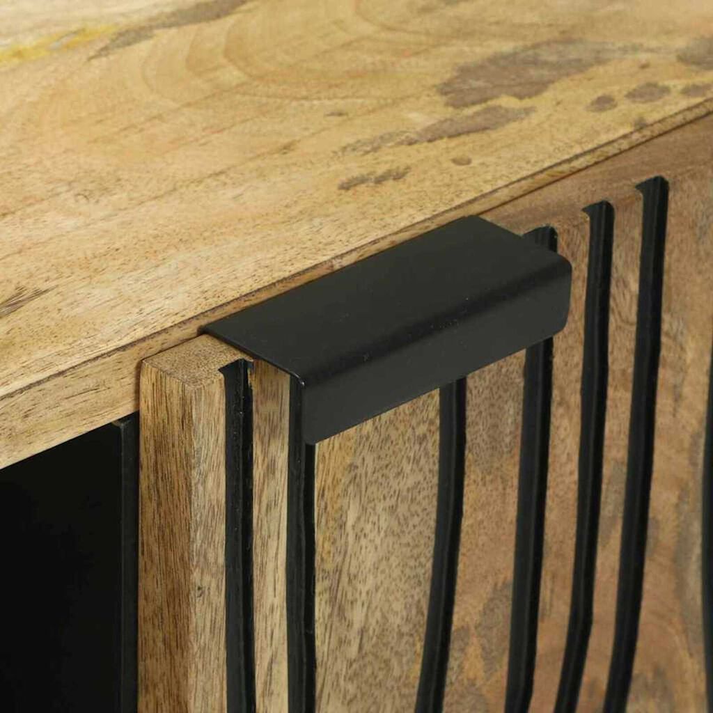 vidaXL Έπιπλο Τηλεόρασης Καφέ 80 x 33 x 46 εκ Μασίφ ξύλο μάνγκο