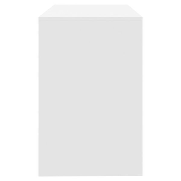 vidaXL Γραφείο Λευκό 101x50x76,5 εκ. από Επεξεργασμένο Ξύλο