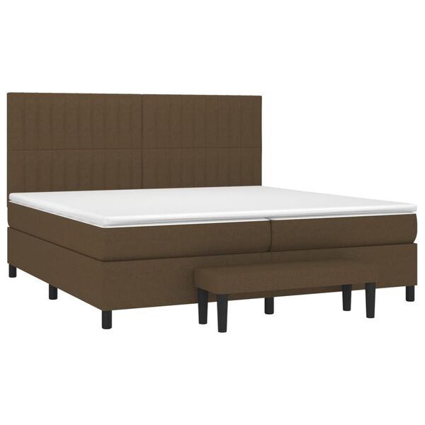 vidaXL &Kappa;&rho;&epsilon;&beta;ά&tau;&iota; Boxspring &mu;&epsilon; &Sigma;&tau;&rho;ώ&mu;&alpha; &Sigma;&kappa;&omicron;ύ&rho;&omicron; &Kappa;&alpha;&phi;έ 200x200 &epsilon;&kappa;. &Upsilon;&phi;&alpha;&sigma;&mu;ά&tau;&iota;&nu;&omicron;