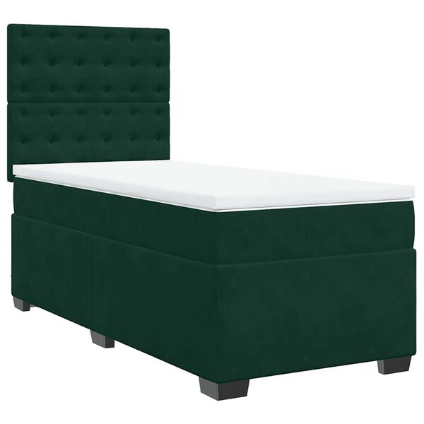 vidaXL &Kappa;&rho;&epsilon;&beta;ά&tau;&iota; Boxspring &mu;&epsilon; &Sigma;&tau;&rho;ώ&mu;&alpha; &Sigma;&kappa;&omicron;ύ&rho;&omicron; &Pi;&rho;ά&sigma;&iota;&nu;&omicron; 100x200&epsilon;&kappa;. &Beta;&epsilon;&lambda;&omicron;ύ&delta;&iota;&nu;&omicron;