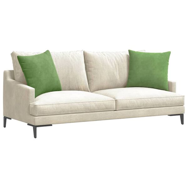 vidaXL Μαξιλάρι Καναπέ 2 pcs Ανοιχτό Πράσινο 50 x 50 cm