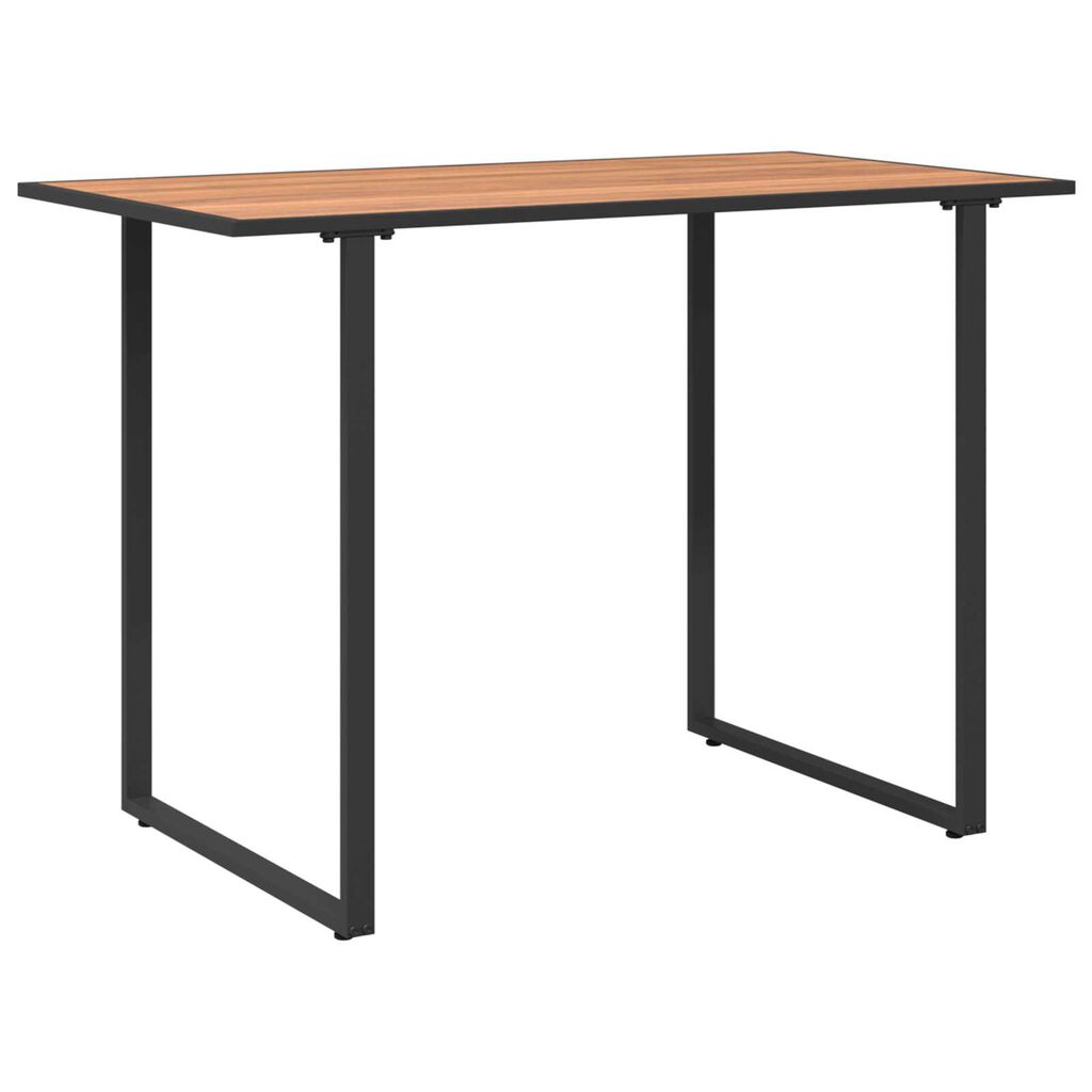 vidaXL Τραπέζι Κήπου Καφέ 100 x 55 x 70 εκ. Χάλυβας και DPC