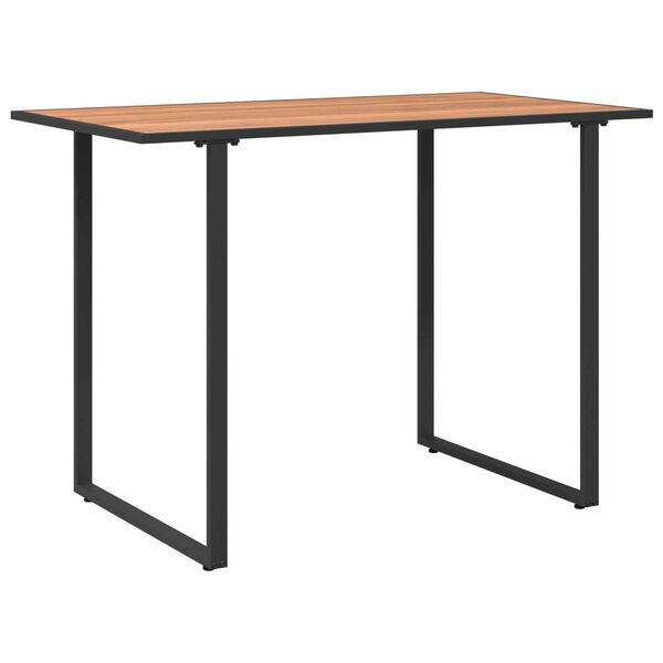 vidaXL Τραπέζι Κήπου Καφέ 100 x 55 x 70 εκ. Χάλυβας και DPC